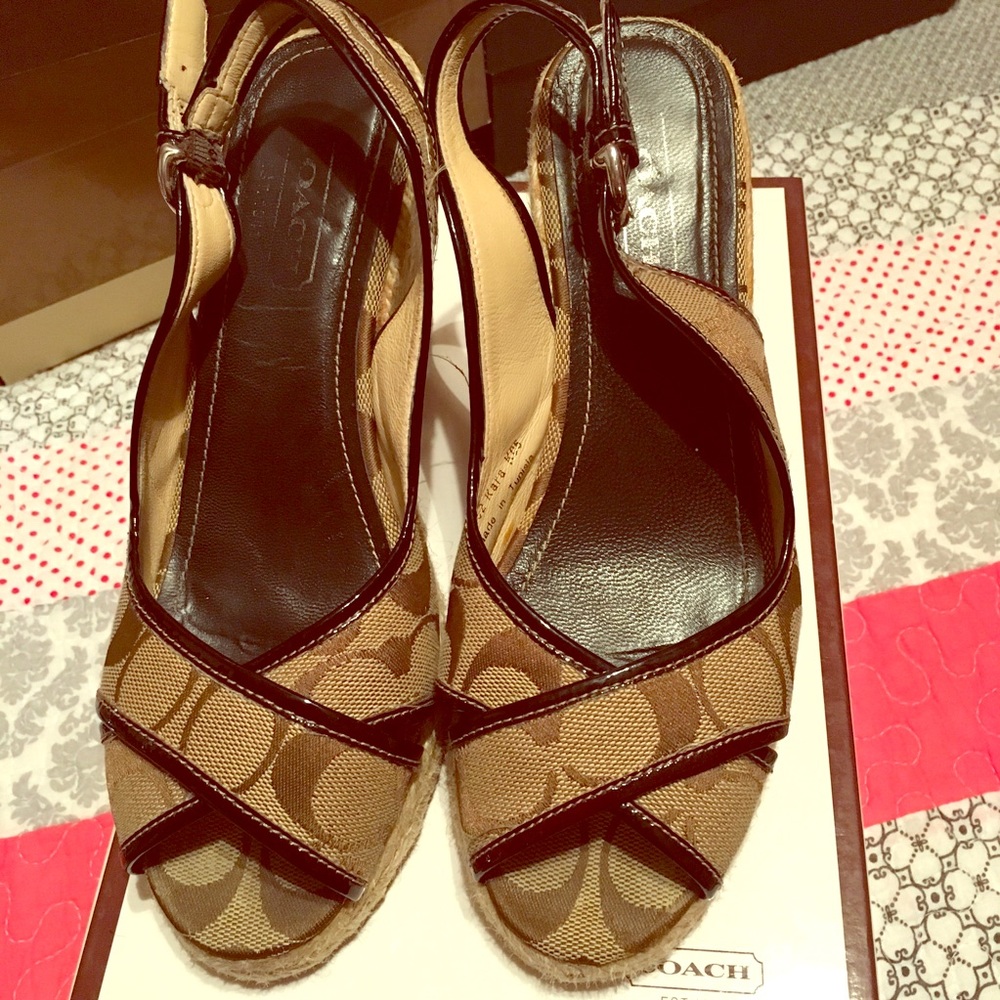 Authentic Coach espadrilles Wedges